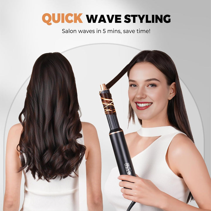 Airstyler 5 in 1 Hairstyler mit Air Lockenstab Föhn Heissluftbürste Haarstyling Geräte Föhnbürste Wa