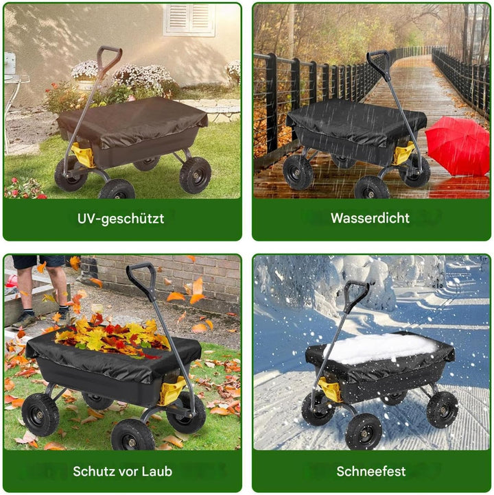 Einkaufswagen Abdeckung Oder Wagenabdeckung - Abdeckung für Gartenwagen | UV-Beständige wasserdichte