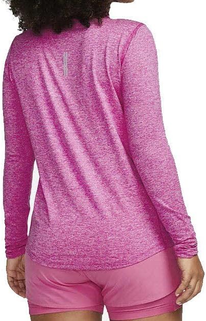 Nike Damen Df Element Top Hz T-Shirt XL Active Fuchsia/Reflective Silv, XL Active Fuchsia/Reflective