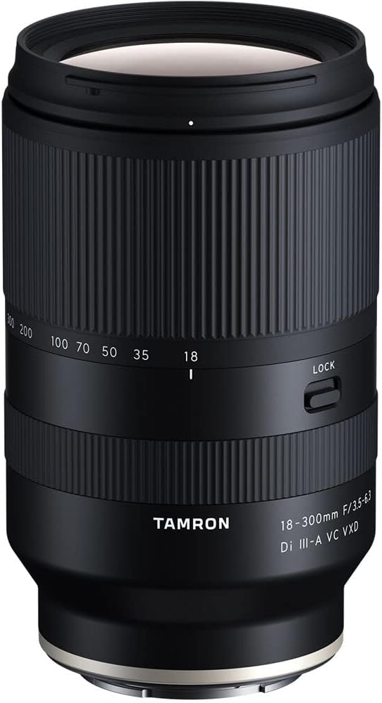 TAMRON B061S 18-300mm F/3.5-6.3 Di III-A VC VXD, Objektiv für Sony E-Mount (APS-C), schwarz Single,