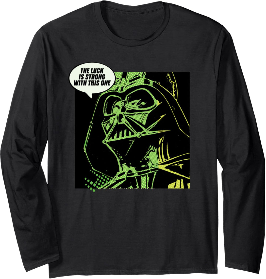Star Wars Darth Vader Luck St. Patrick's Day Langarmshirt