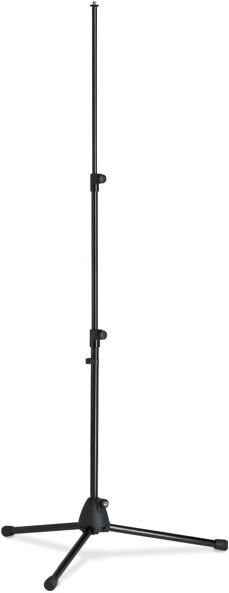 K&M 199 Mikrofonstativ Schwarz – Solostativ von 62,5 - 148 cm ausziehbar – 3/8“ Gewindeanschluss – K