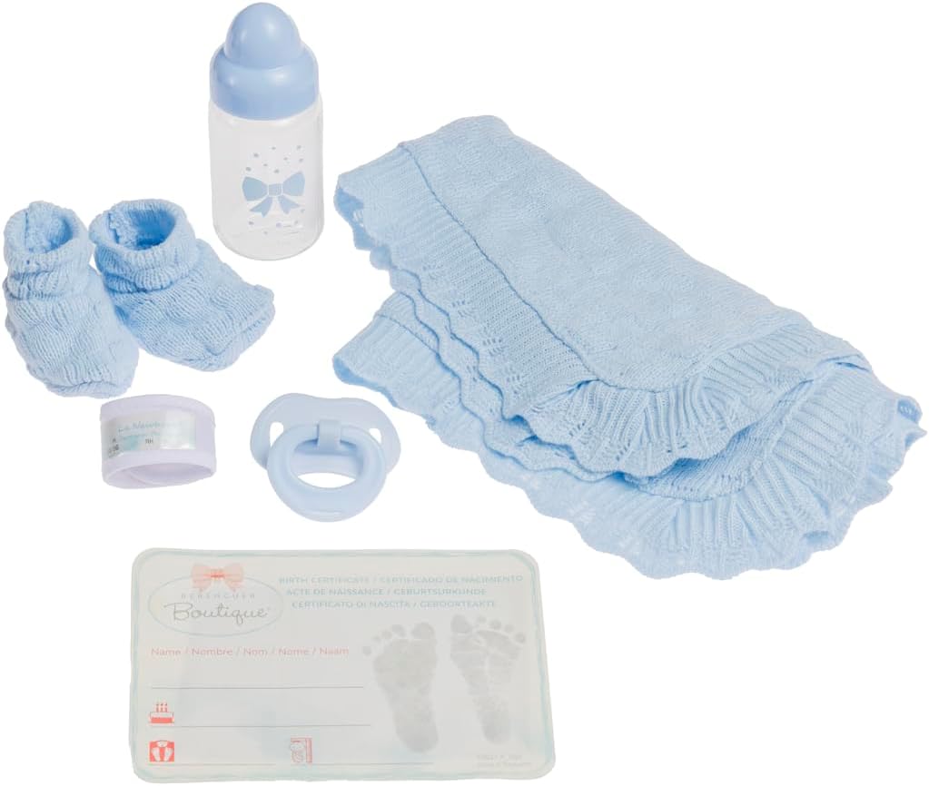 jc toys - „Newborn“-Babypuppe, blau (18054), Blau