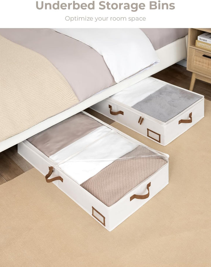 StorageWorks Aufbewahrungsboxen unter dem Bett, grosse Unterbett Aufbewahrung mit Deckel, robuste St