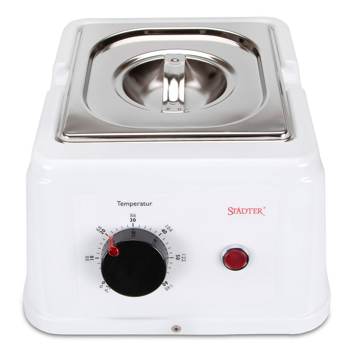 Städter Temperiergerät für Kuvertüre, Schokolade, Schokoladenschmelzgerät, Schmelztopf, inkl. Deckel