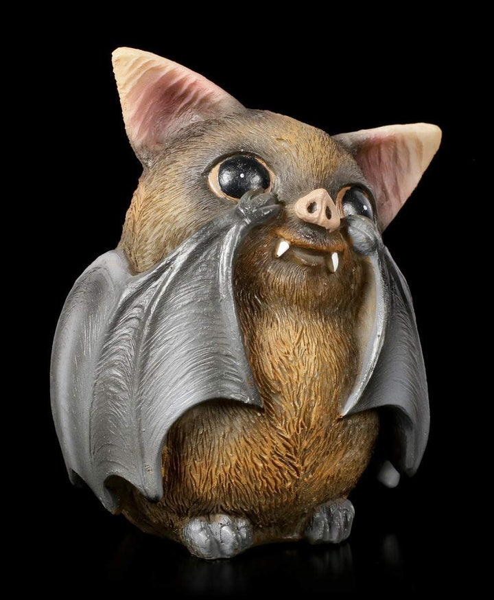 DREI weise Fledermaus Figuren - Nichts sehen, Nichts hören, Nichts sehen, 3er Set | Witzige Tierfigu
