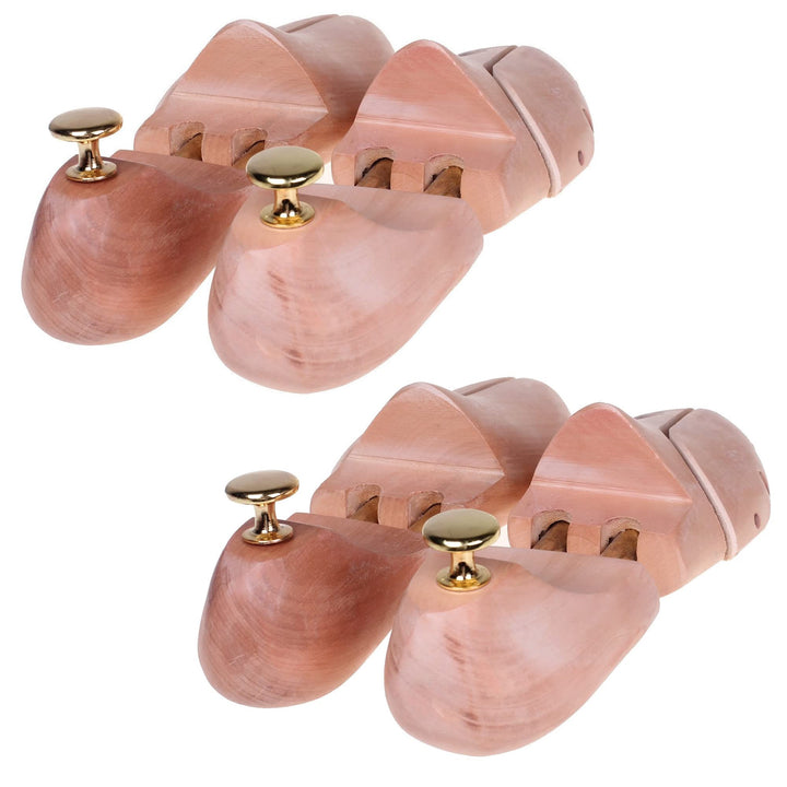 HIMRY 2 Paar | Naturholz Schuheleisten Schuhspanner Schuhdehner, Schuhspanner aus Holz, mit Griffkno