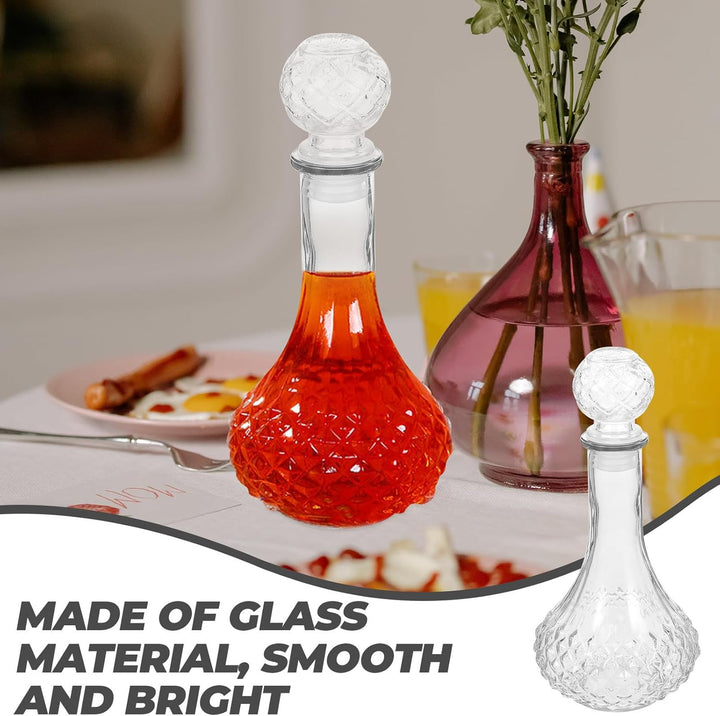 BESPORTBLE Transparente Weinkaraffe 500 ml Dickwandige Whiskyflasche aus Glas Multifunktionale Spiri