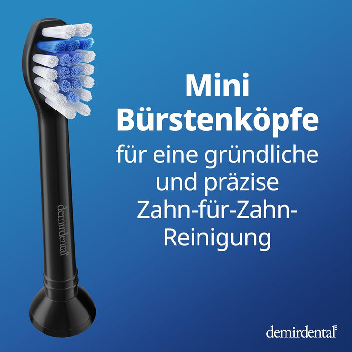8er demirdental Ersatzbürsten passend für Philips Sonicare, Mini Sensitive Aufsätze & Aufsteckbürste