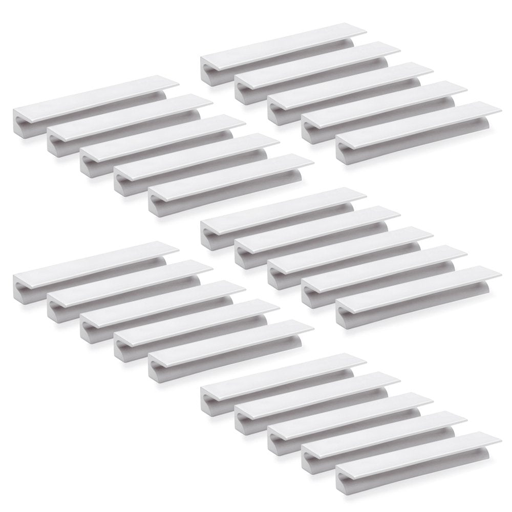 Emuca 9162962 Griffe für Möbelstück, CC 64mm, Aluminium, Matt eloxiert, 25 Stück