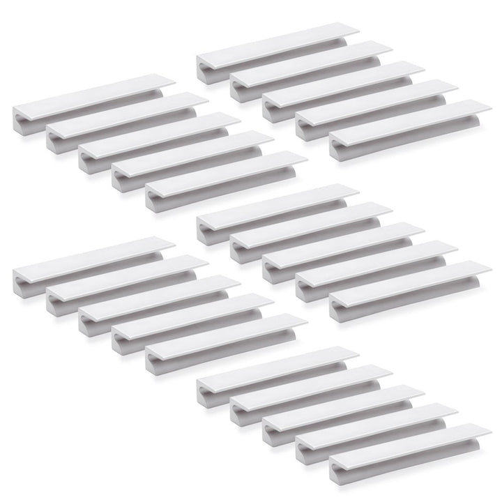 Emuca 9162962 Griffe für Möbelstück, CC 64mm, Aluminium, Matt eloxiert, 25 Stück