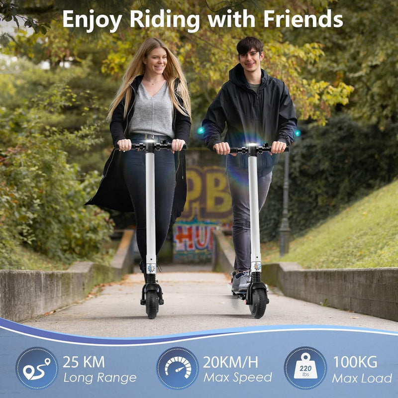 Caroma E Scooter Kinder von 8-16 Jahren, 25km Reichweite, 20km/h Geschwindigkeit, Faltbarer E Roller