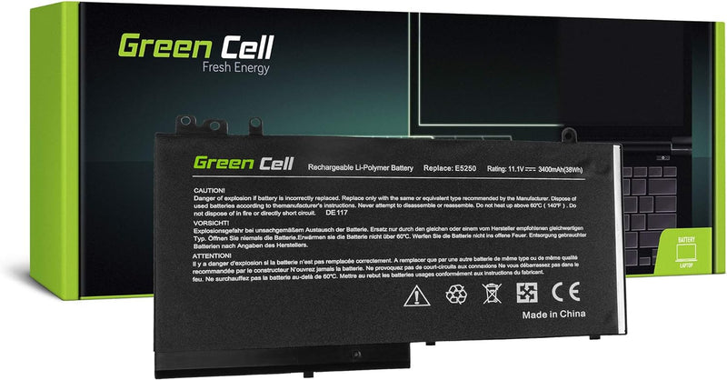 Green Cell RYXXH Laptop Akku für Dell Latitude 12 5250 E5250 14 E5450 15 E5550 11 3150 3160