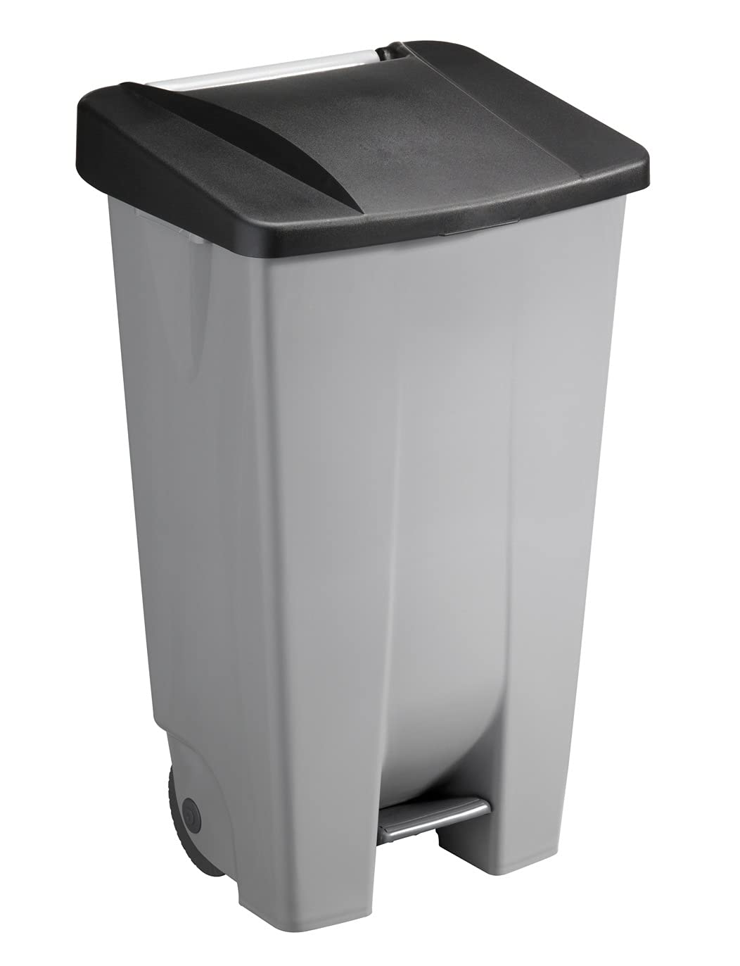 Sunware Basic Abfalleimer 120 Liter - 42,5 x 51 x 87,5 cm - mit Rädern/Fusspedal/Handgriff - grau/sc