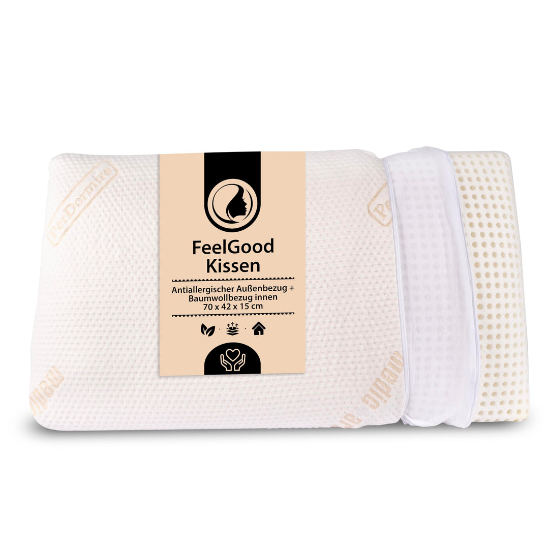 MaxxGoods Feelgood ortopädisches HWS Nackenstützkissen (70 x 42 x H 15cm) 70 x 42 x 15cm Einzeln, 70