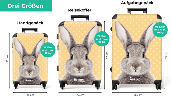 Koffer XL Gross 77x51.5x28 cm Reisekoffer mit Rollen Leicht Trolley grosser Hartschalenkoffer Rollko