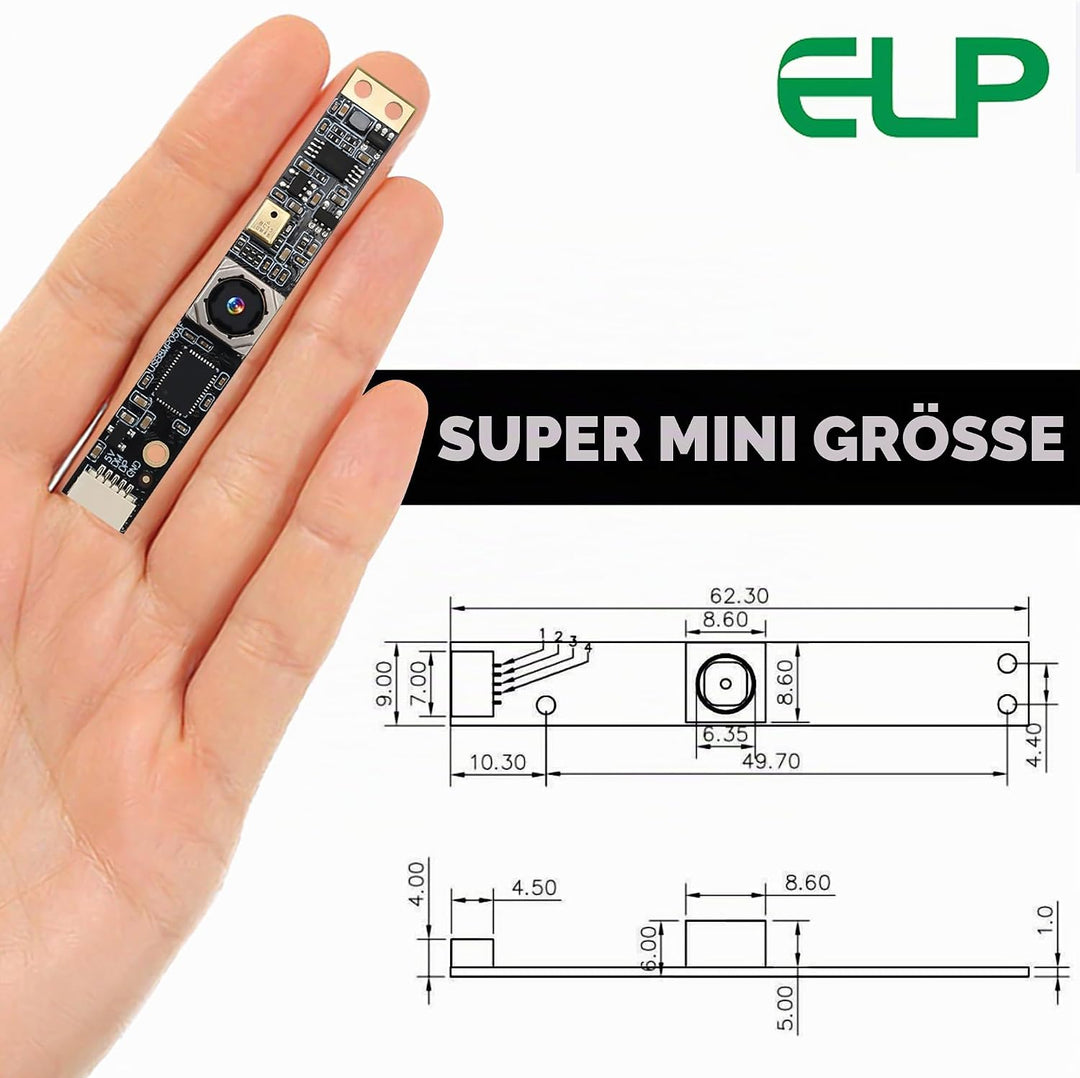 G 8MP USB-Kameramodul mit Mikrofon, Autofokus, PC-Kamera für Computer, 4K-Lightburn-Kamera für Laser