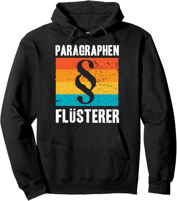 Paragraphen Flüsterer | Retro Anwalt Richter Jurist Geschenk Pullover Hoodie