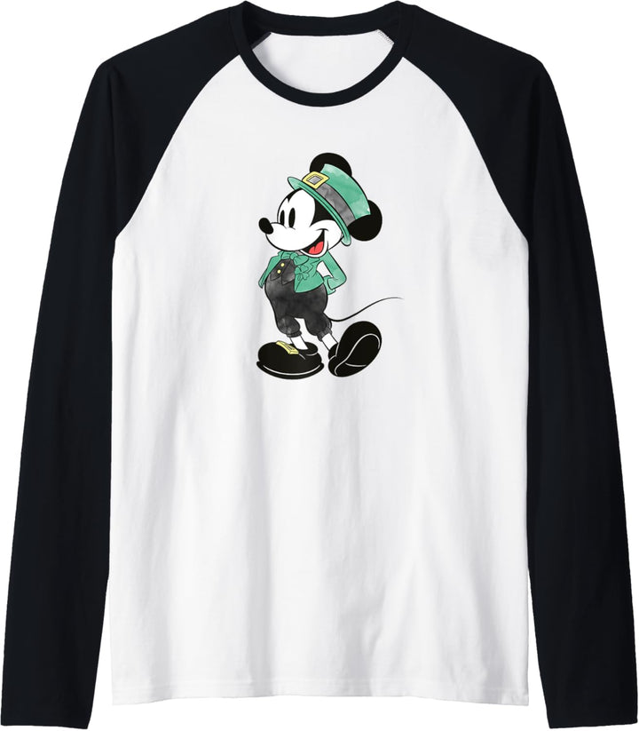 Disney Mickey Mouse Irish Costume St. Patrick's Day Raglan