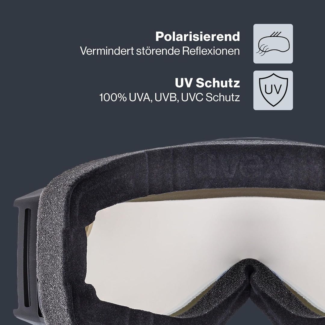 Uvex Unisex G.gl 3000 Top Skibrille (1er Pack) Einheitsgrösse black mat/red-clear, Einheitsgrösse bl