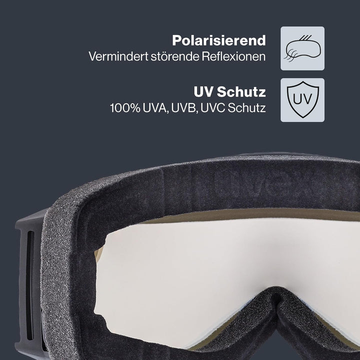 Uvex Unisex G.gl 3000 Top Skibrille (1er Pack) Einheitsgrösse black mat/red-clear, Einheitsgrösse bl