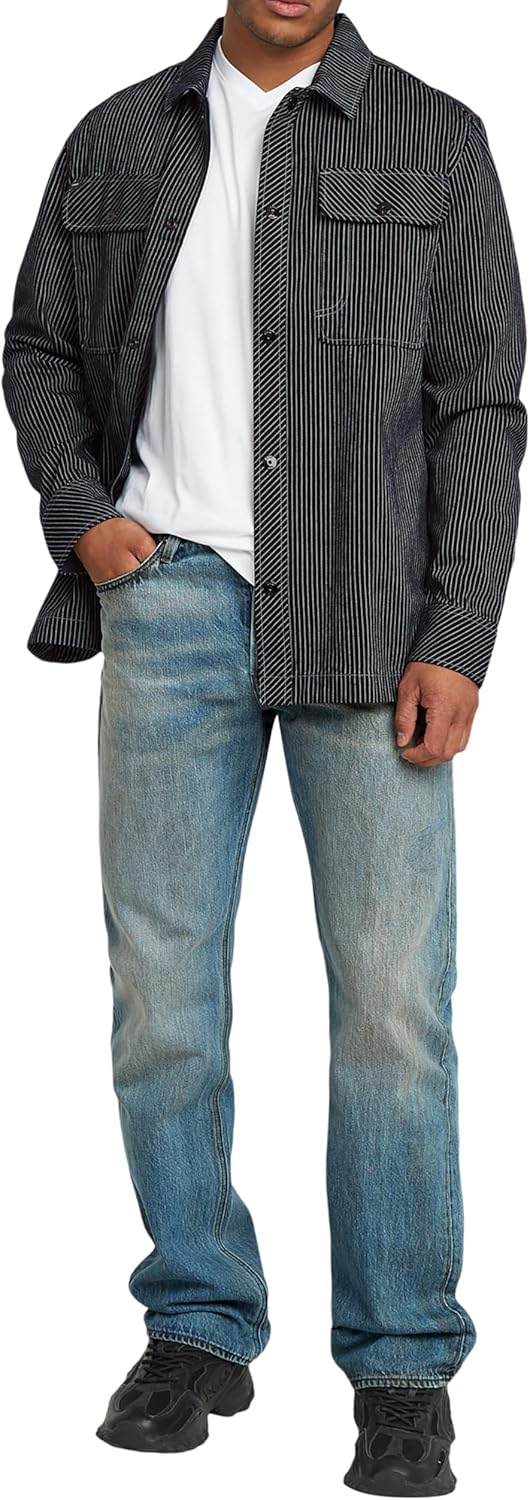 G-Star RAW Herren Dakota Regular Straight Jeans 30W / 30L Blau (Vintage Gold Digger D23691-d788-h117