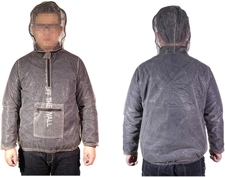 LIOOBO Mesh Schutzkleidung Outdoor Schutz Bug Kleidung Anti-Moskito-Jacke für Camping Wandern Angeln