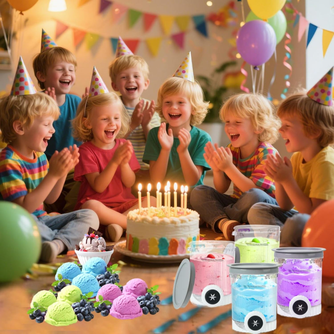 4 Stück Ersatz für Ninja Creami Swirl Behälter NC701EU 480ML BPA-Frei und Spülmaschinenfest Becher k