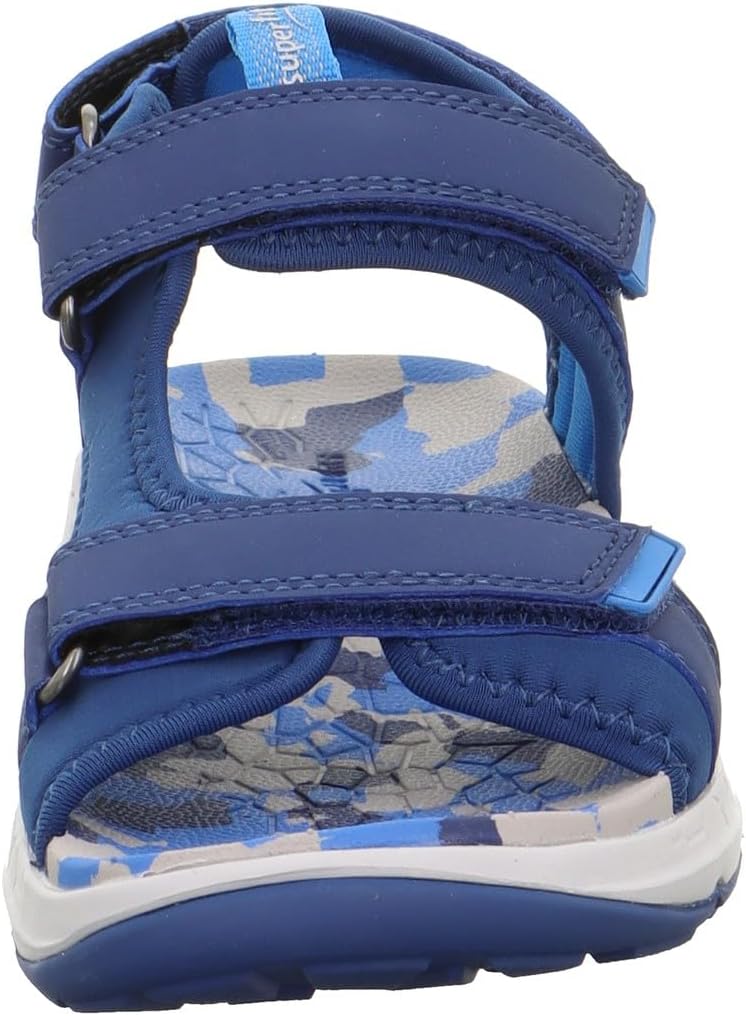 Superfit Jungen Criss Cross Sandale, Blau 8000