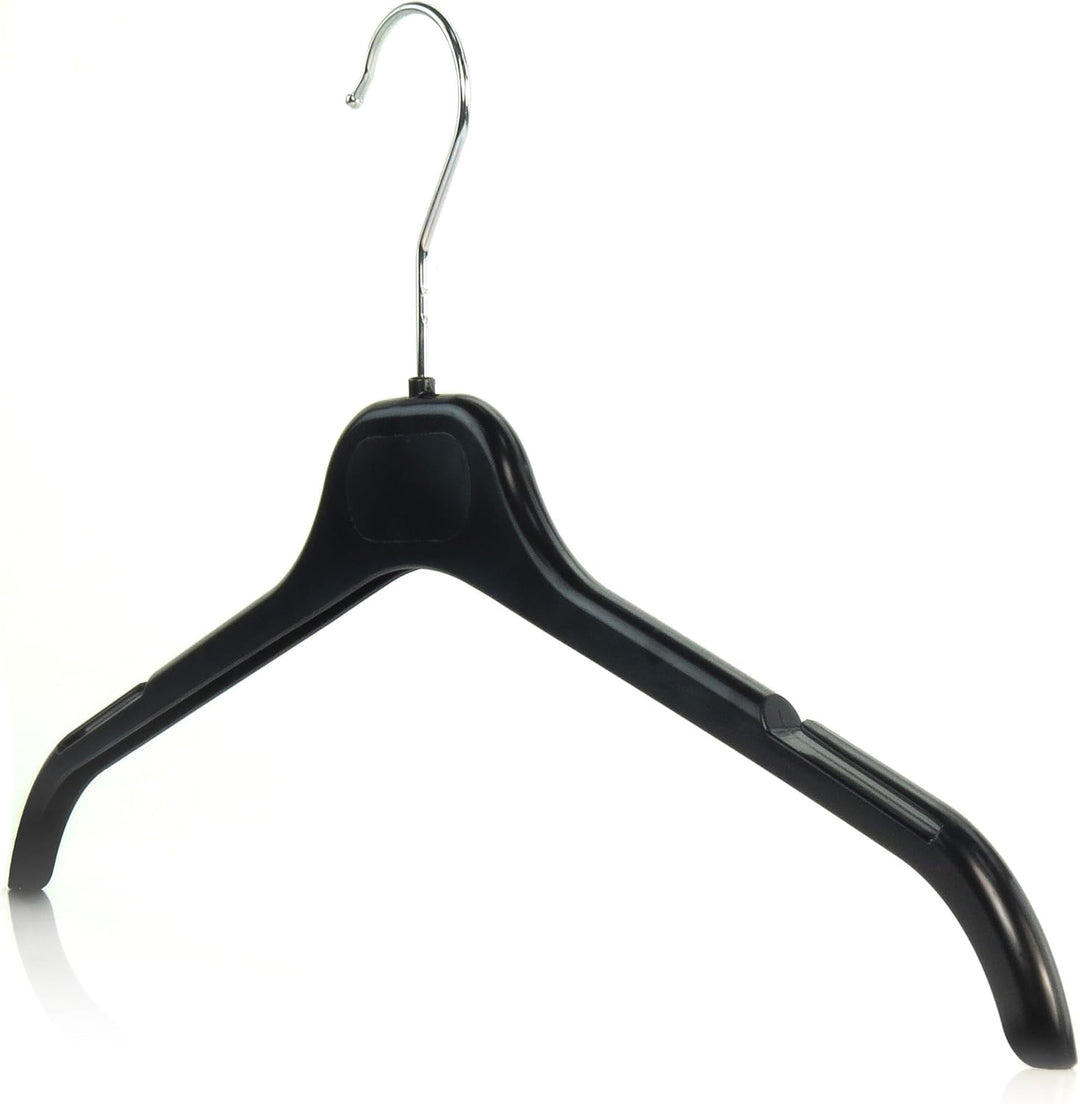 Hangerworld 100 Platzsparende Schwarze Kleiderbügel 43cm Robuster Kunststoff, 100