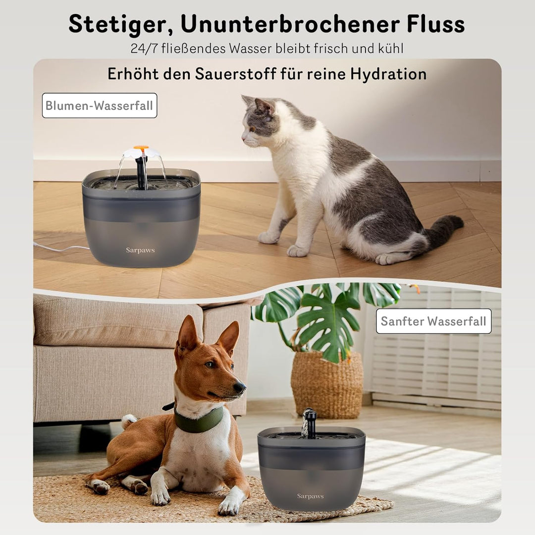 Automatischer Katzenfutterspender und Wasserspender FW1, Draht oder Batterie Katzenfutterspender 3L
