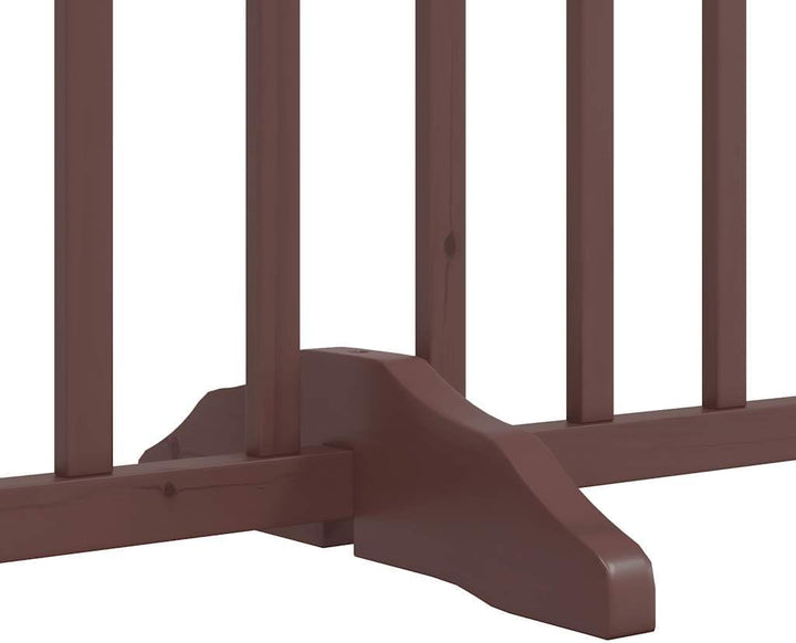 vidaXL Hundetor 6-TLG., Hundegitter Faltbar mit Tür Stützbeine, Schutzgitter für Wohnzimmer Küche Tr