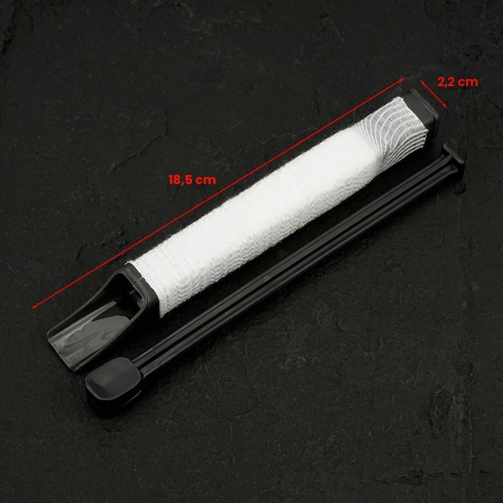 Hirisi Tackle PVA Netz mit Stössel, 5M Rolle für Karpfenangeln, 18/25/37mm Breite, für schnell lösen