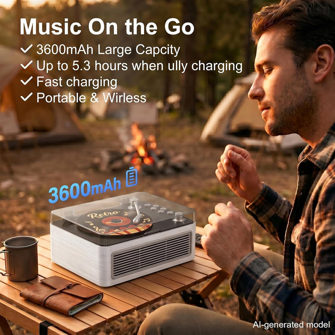 Gueray Tragbarer CD Player Bluetooth CD-Player mit Lautsprecher & Radio & Fernbedienung Unterstützt