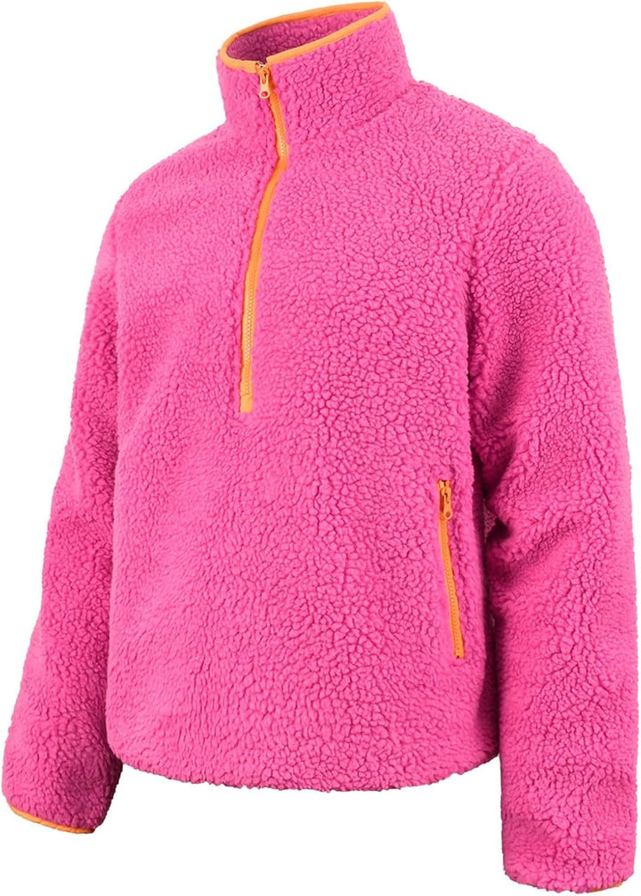KuschelFleece Pullover für Herren Sweatshirt mit Teddyfell Kuschelpulli Flauschig Teddyfleece Kapuze