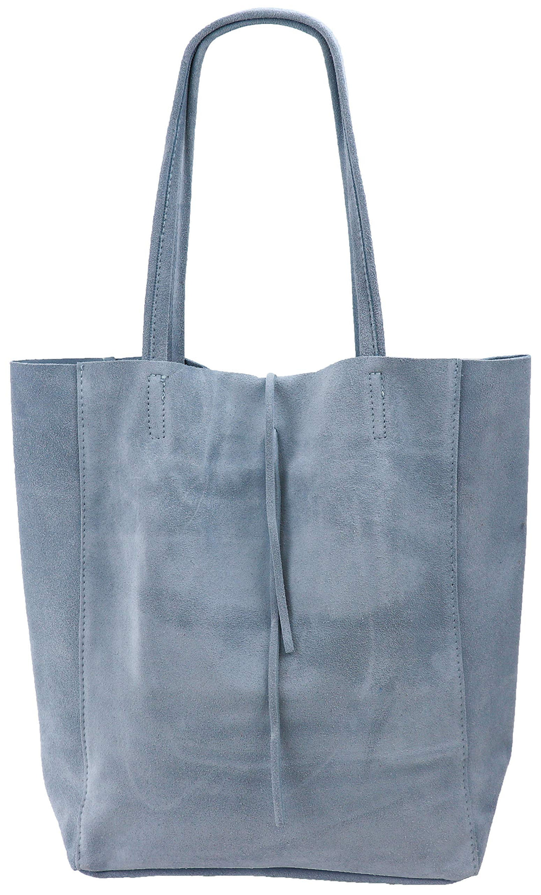 SH Leder ® Damen Echt Wildleder Shopper mit Innentasche in vielen Farben Schultertasche Henkeltasche