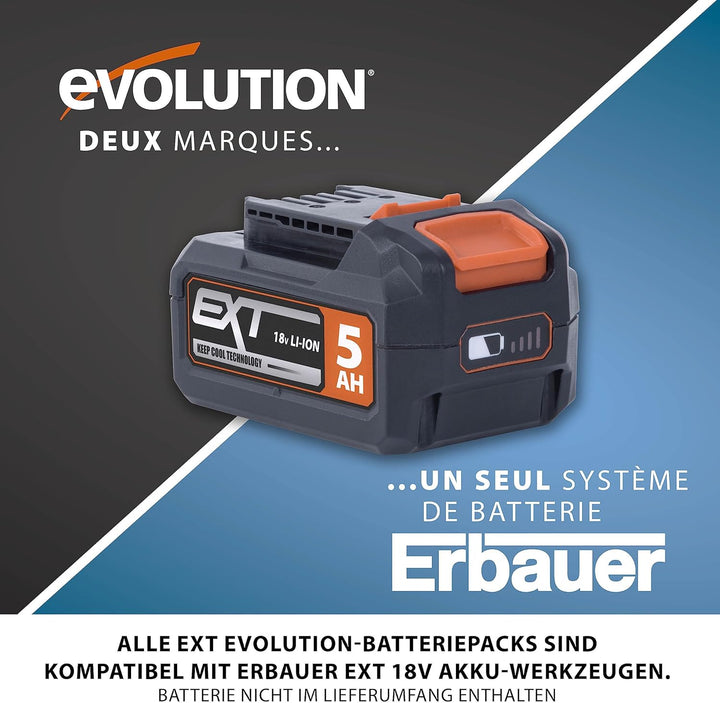 Evolution Power Tools R120MXR-LI (Bare) Akku-Paddelmischer, tragbar, Paddel im Lieferumfang enthalte