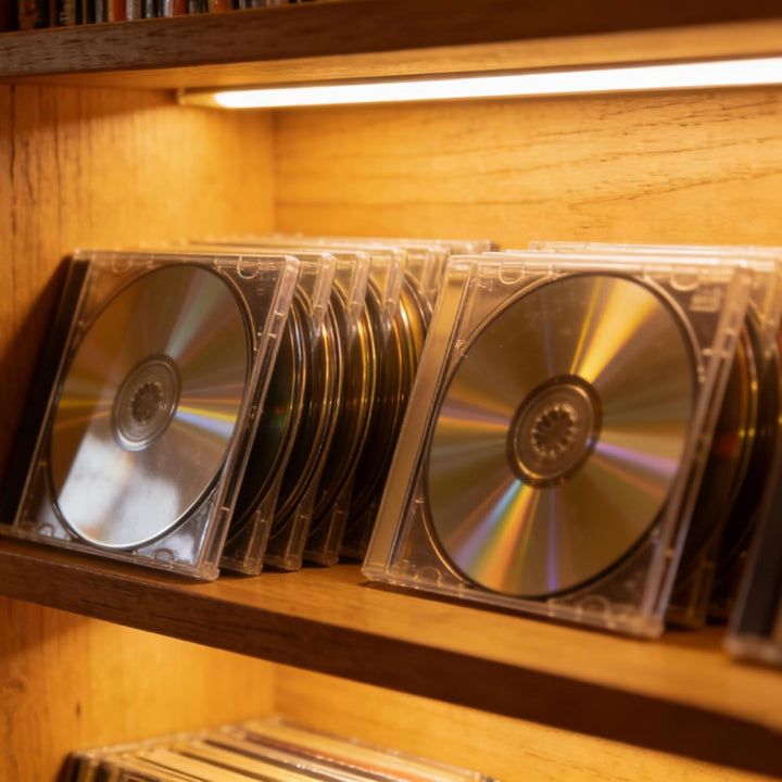 GOMETY 15 Stück CD Hüllen Transparent, DVD Leerhüllen zum Abhefte Kunststoff Slim Jewel Case, CD/DVD