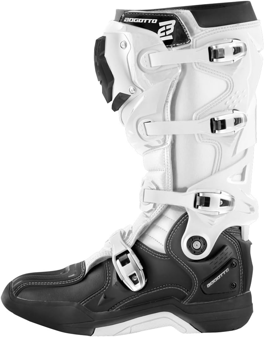 Bogotto MX-7 G Motocross Stiefel, schwarz/weiss, 39 39 EU Schwarz Weiss, 39 EU Schwarz Weiss
