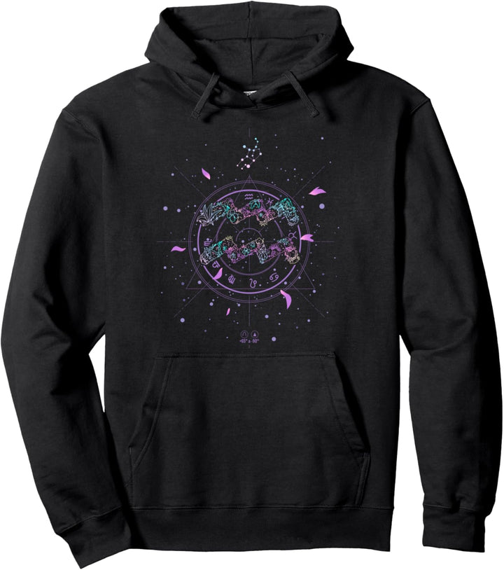 Aquarius Zodiac Sign Floral Flower January February Birthday Pullover Hoodie