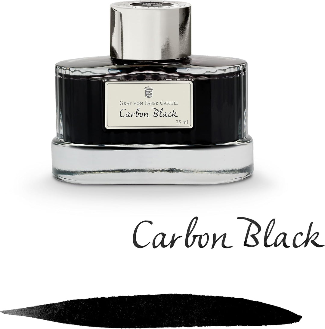 Graf von Faber-Castell 141000 Tintenglas, carbon schwarz, carbon schwarz