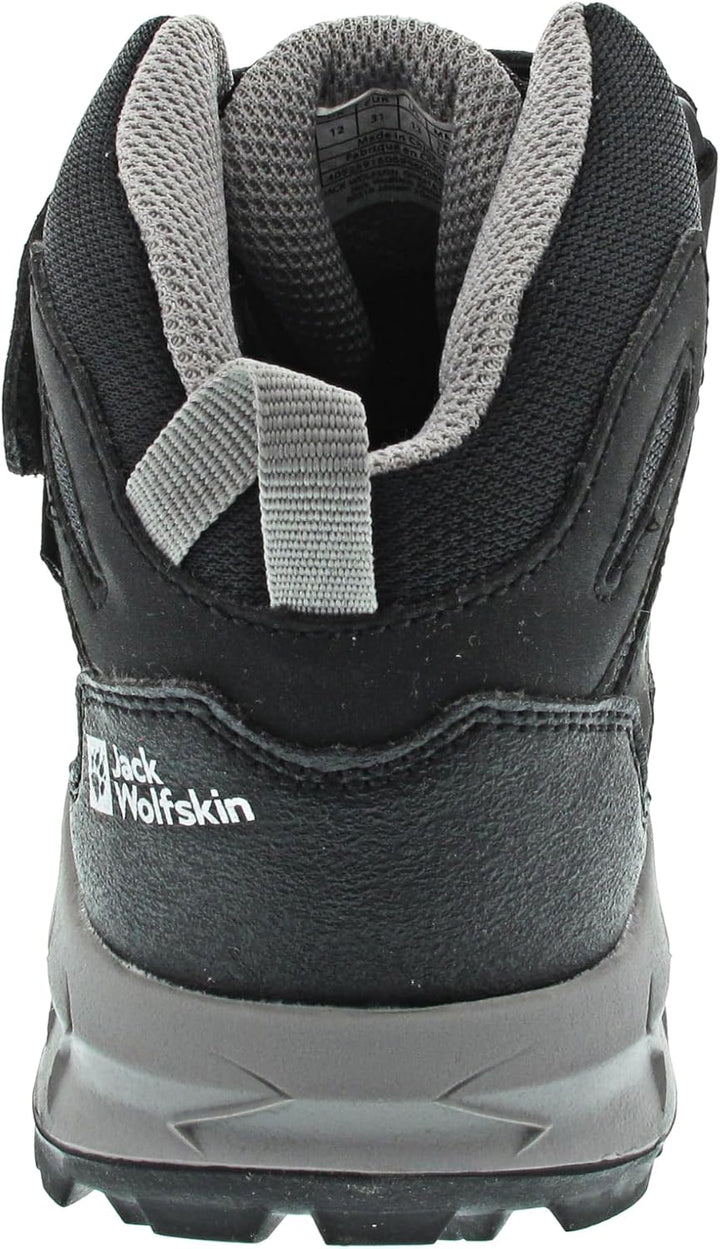Jack Wolfskin Unisex Kinder Woodland Texapore Mid Vc K Walking-Schuh 26 EU Black Grey, 26 EU Black G
