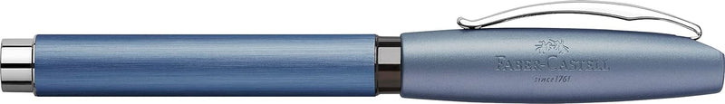 Faber-Castell 148440 - Füller Essentio, Feder M, Aluminium Blau blau Füller Feder M, blau Füller Fed