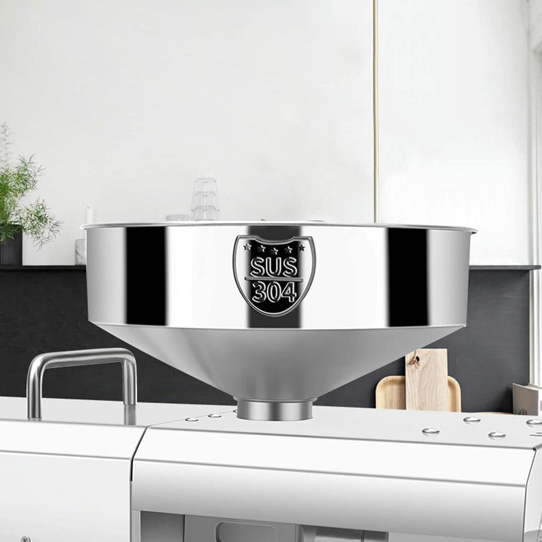 Automatische Ölpresse aus Edelstahl, 1500 W, kommerziell, digitale Einstellung, Thermostat, Nussölmü