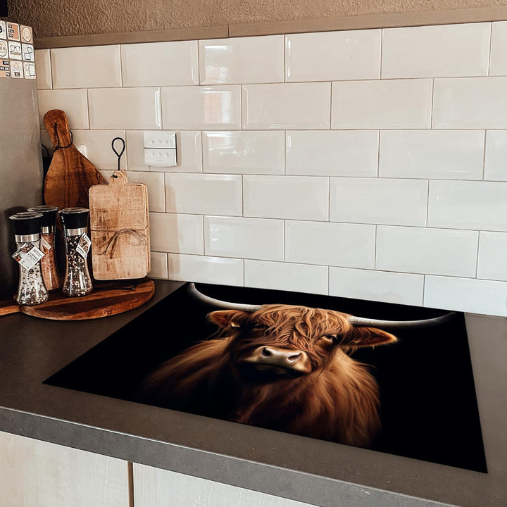 Herdabdeckplatte 70x52 cm Einteilig Induktionsmatte Küche Abdeckung Ceranfeld Herd Abdeckplatte Deko