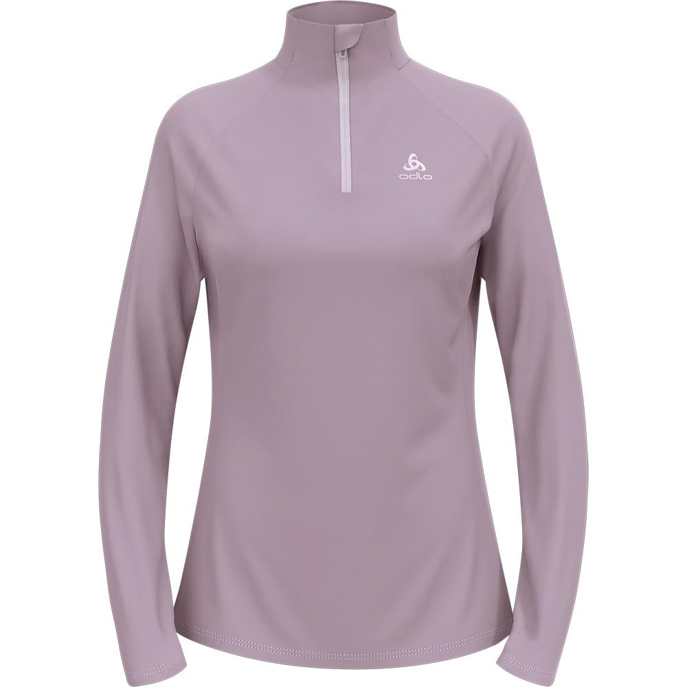 Odlo Damen Essential Ceramiwarm Half Zip Longsleeve Gray Ridge L, Gray Ridge L
