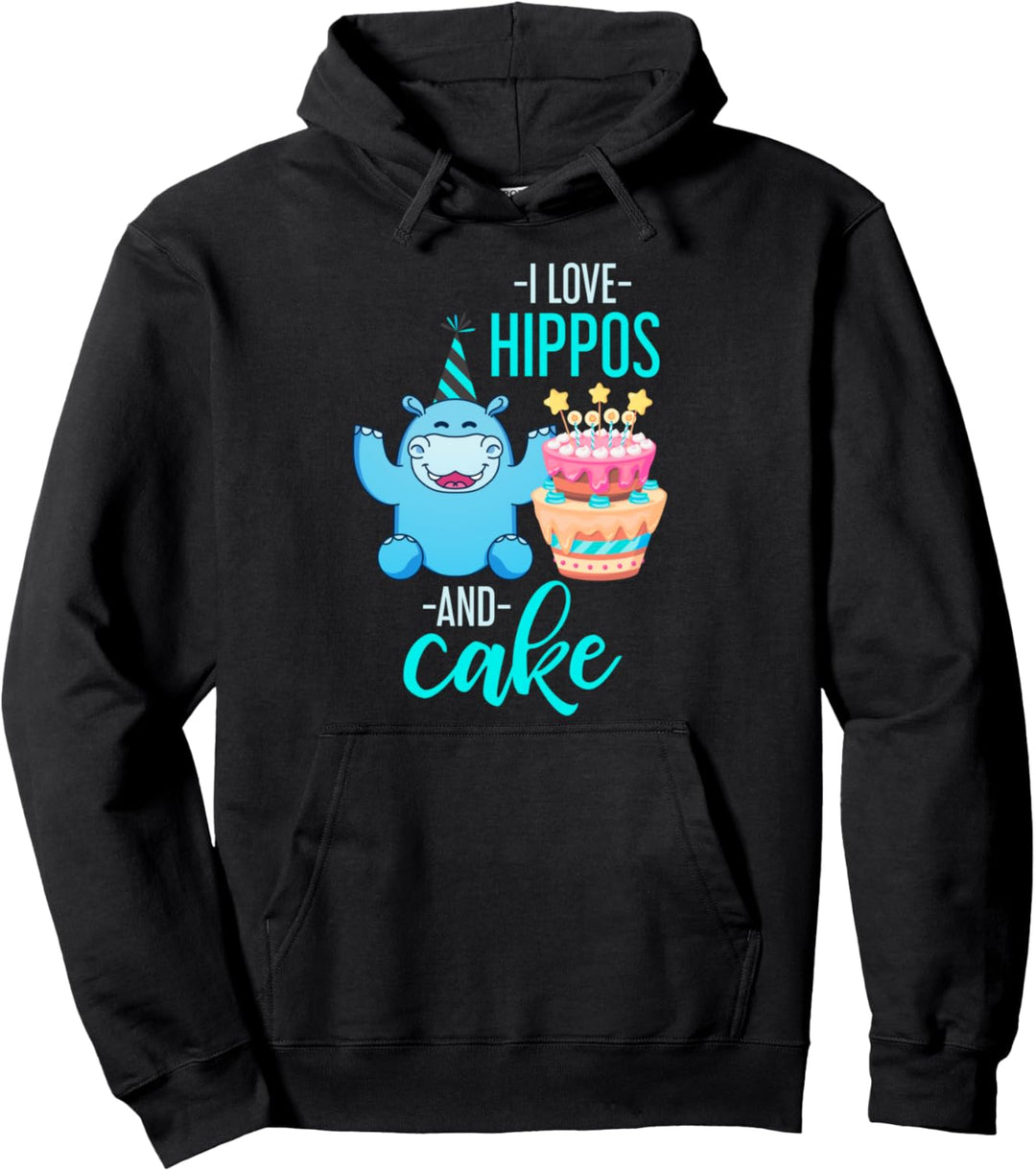 Afrika Tier Geburtstag Kuchen Hippo Geschenk Nilpferd Pullover Hoodie