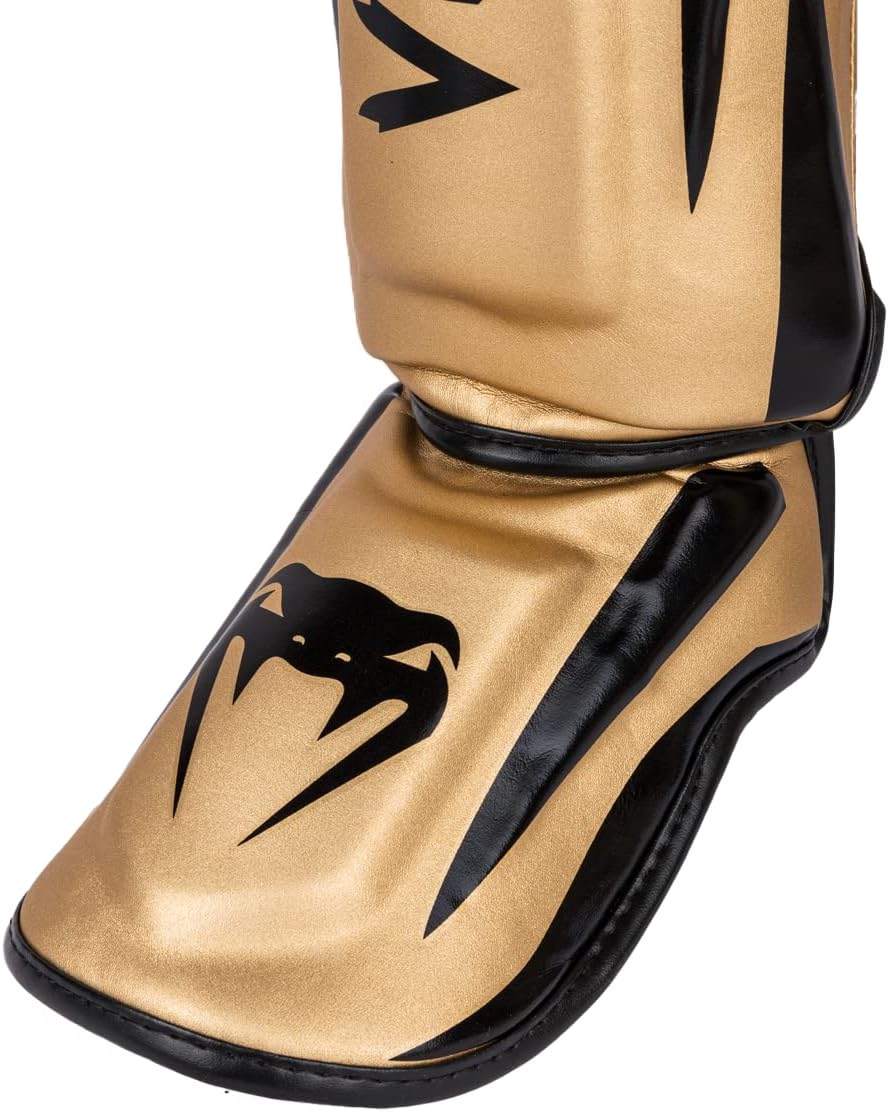 Venum Elite Boxen Schienbeinschutz L Gold/Schwarz, L Gold/Schwarz