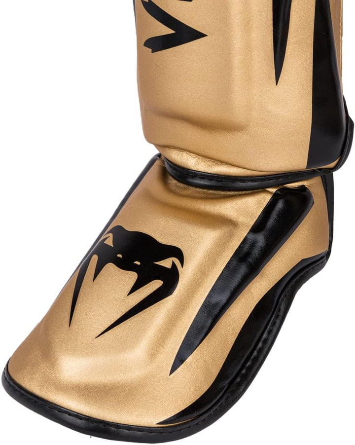 Venum Elite Boxen Schienbeinschutz L Gold/Schwarz, L Gold/Schwarz