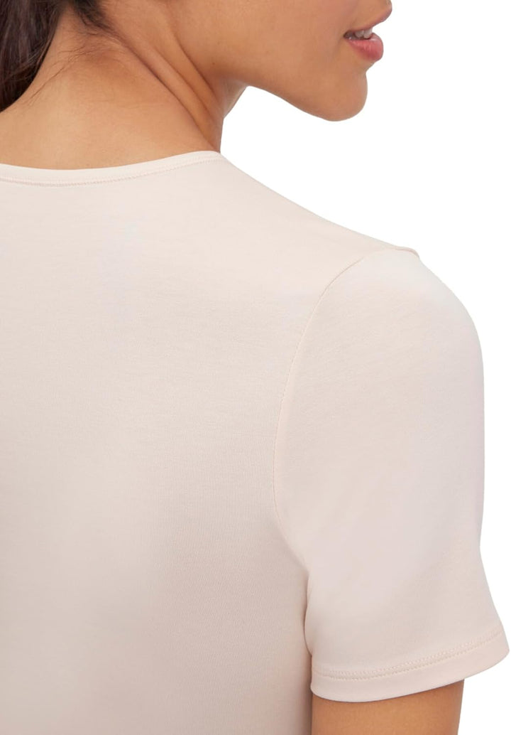 FALKE Damen Daily Comfort 2-Pack Round Neck Unterwäsche bequemes Unterhemd hautfreundlich Kurzarm mi